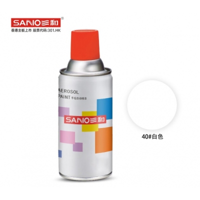 三和  普通手搖自噴漆  白色