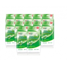 心相印濕巾 衛(wèi)生99.9%殺菌濕巾 10片獨(dú)立裝*12包 （量販裝）120片便攜濕巾