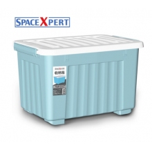 SPACEXPERT 加厚塑料收納箱 68L特大號(hào)藍(lán)色